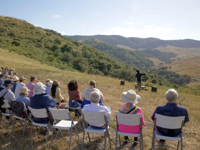 nathan sherwood liang performs a three-hour musical piece for the white buffalo land trust
