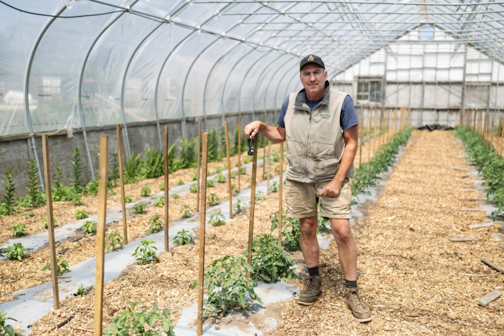 sam slosek at moors end farm