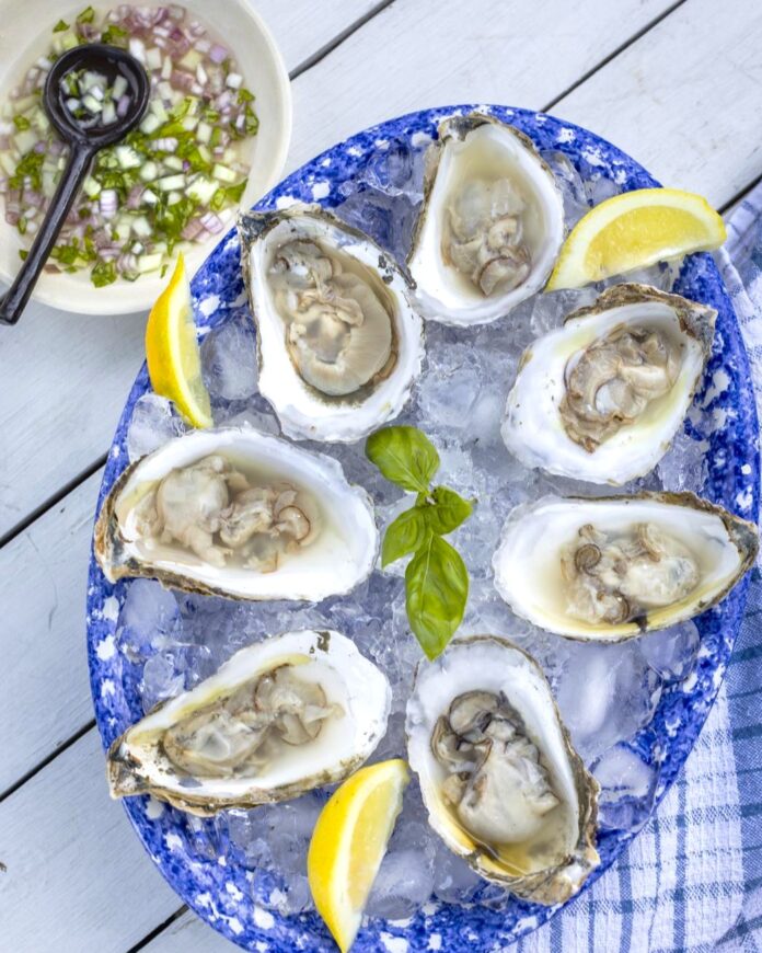 cucumber basil mignonette