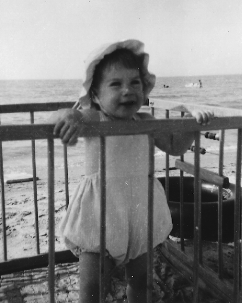 baby Dot in a playpen
