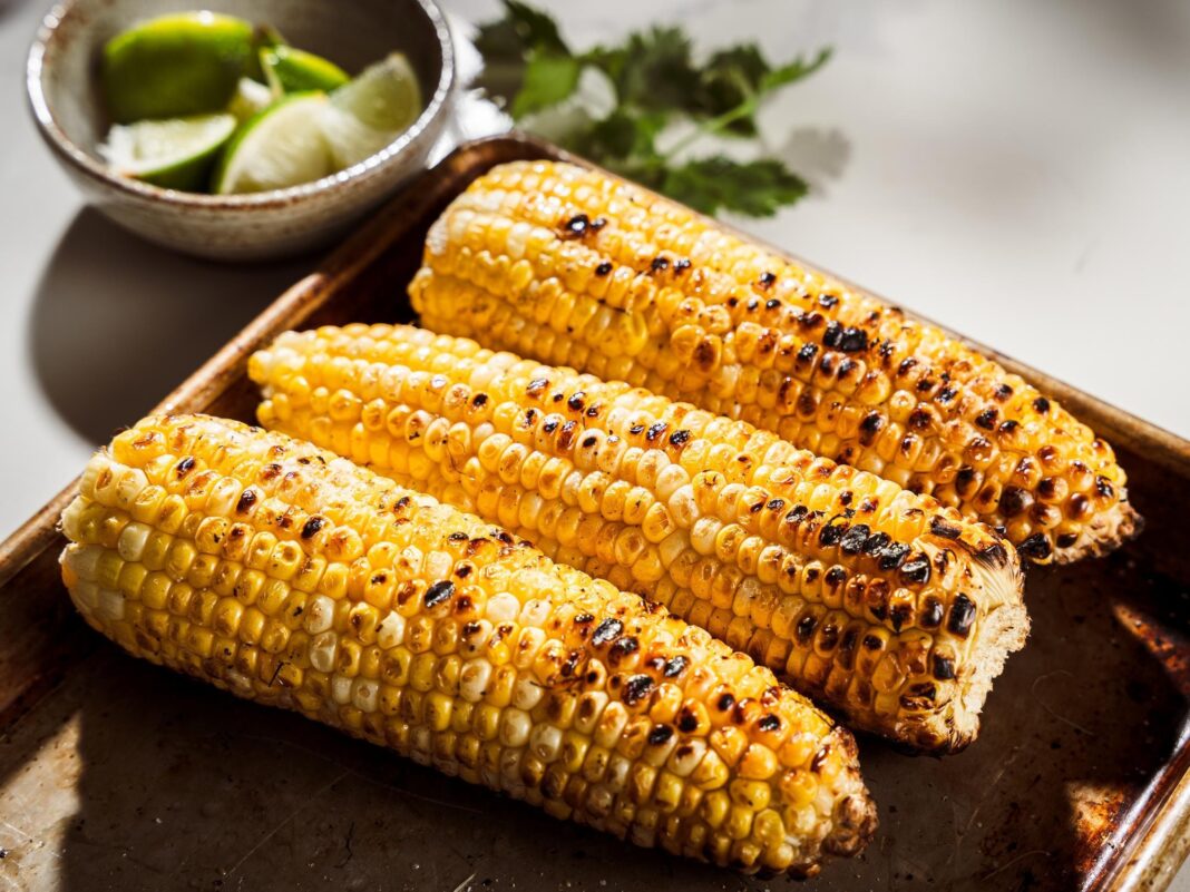 char-grilled corn on the cob