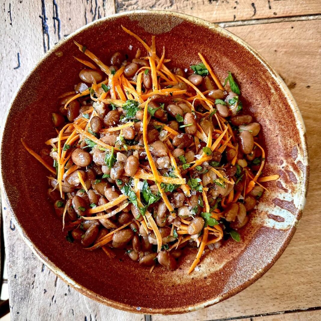 bean salad in a bowl