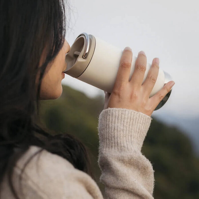 a klean kanteen travel mug